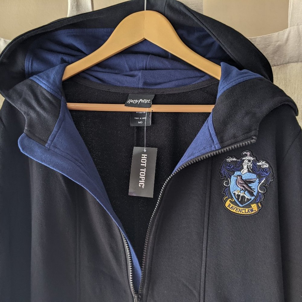 Harry Potter Ravenclaw Zip-Up Hoodie Cloak Adult MD Hot Topic Exclusive